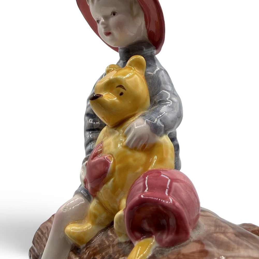 Vintage Disney‎ Charpente Christopher Robin Winnie the Pooh Ceramic Piggy Bank - Picture 4 of 8